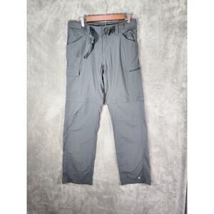Columbia Men's Convertible Cargo Pants Gray 30x34 Outdoor Hiking